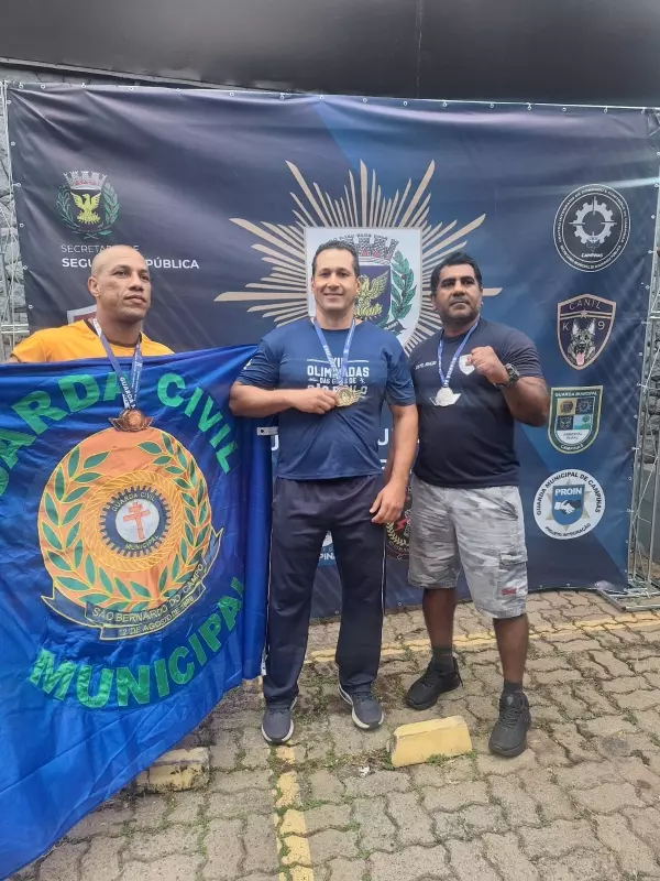 GCM conquista medalha de ouro no Powerlifting das Olimpíadas das Guardas Municipais de SP